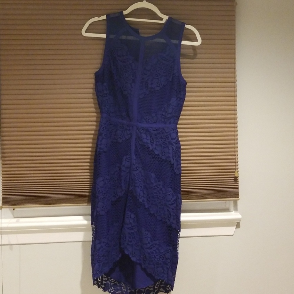 Adelyn Rae blue lace dress - Picture 5 of 9